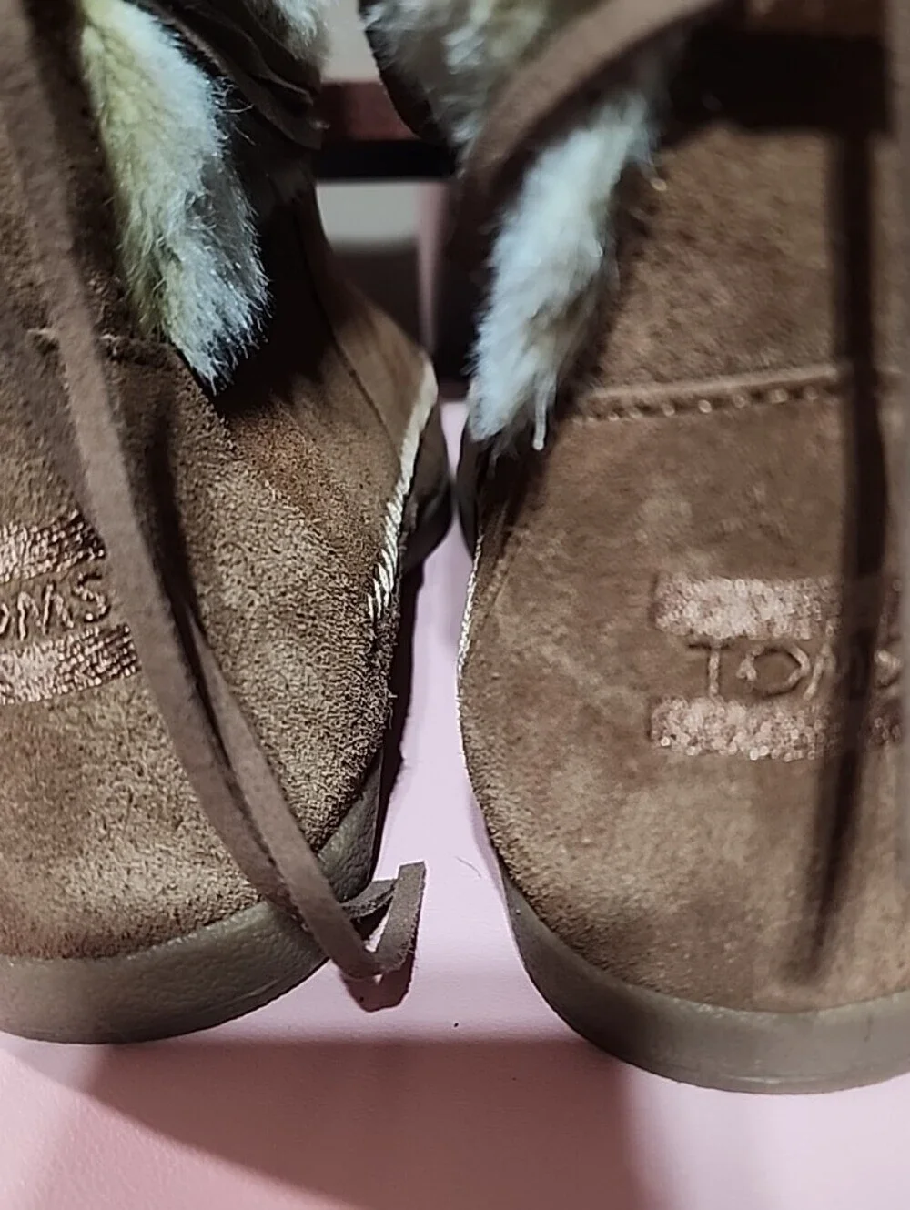Toms Nepal Rawhide Brown Suede Boots Women's size 10